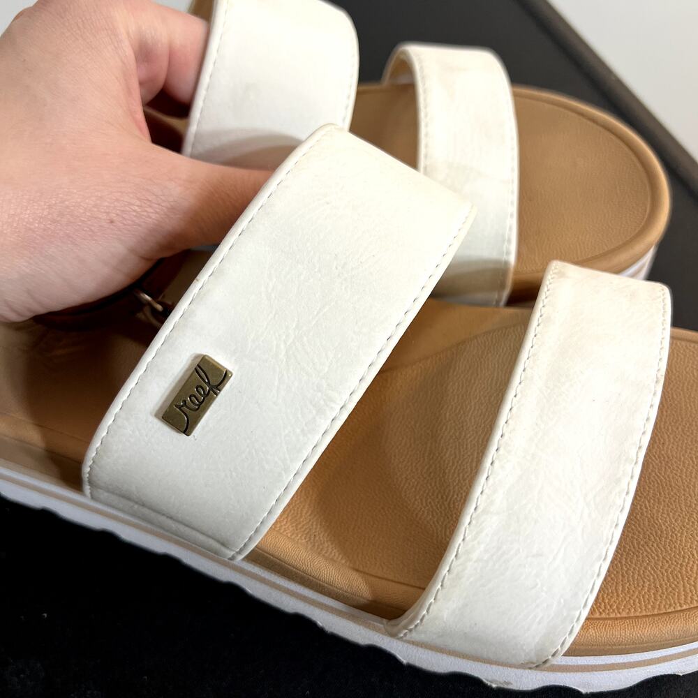 Reef White Vista Platform Sandals - Picture 7 of 7